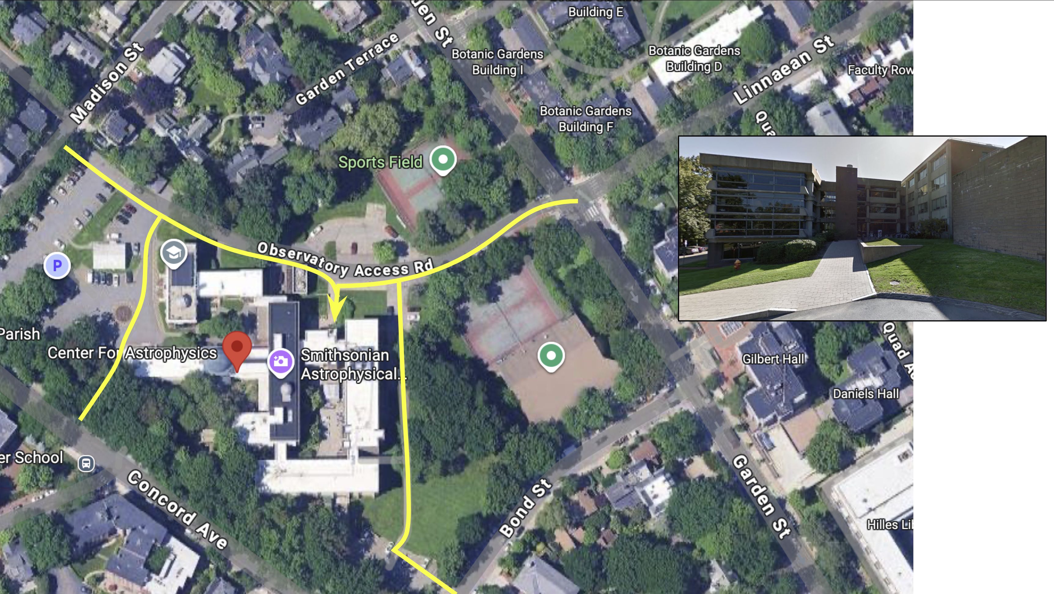 Map to Perkins Entrance